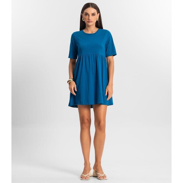 Vestido Feminino Liso Select Azul