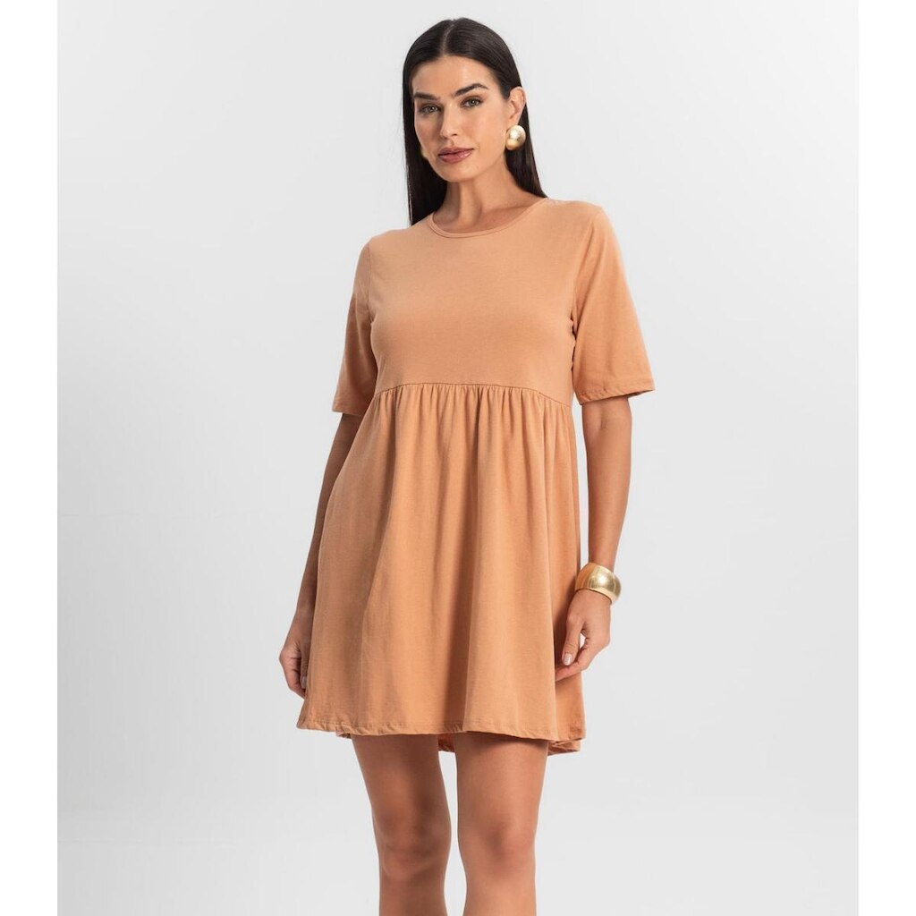 Vestido Feminino Liso Select Marrom
