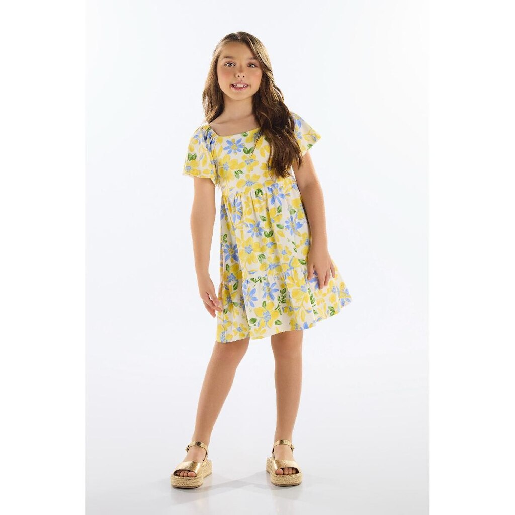Vestido Floral Infantil Quimby