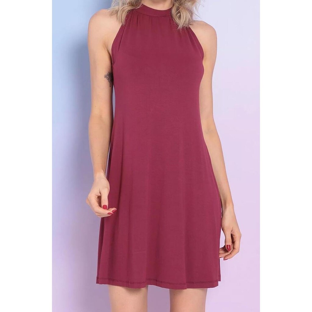 Vestido Gola Alta