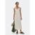 Vestido Hering Midi Em Viscolinho Feminino - Creme