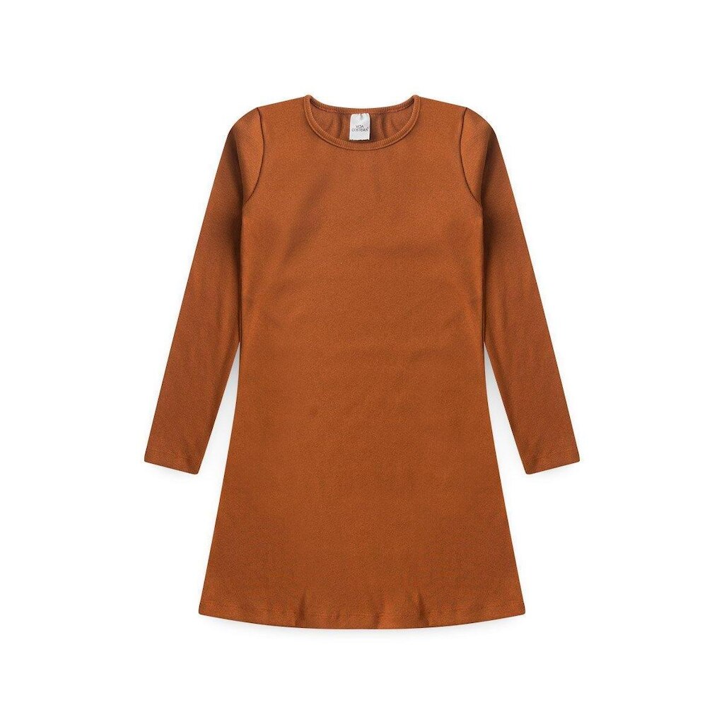 Vestido Infantil Básico Ribana Canelado