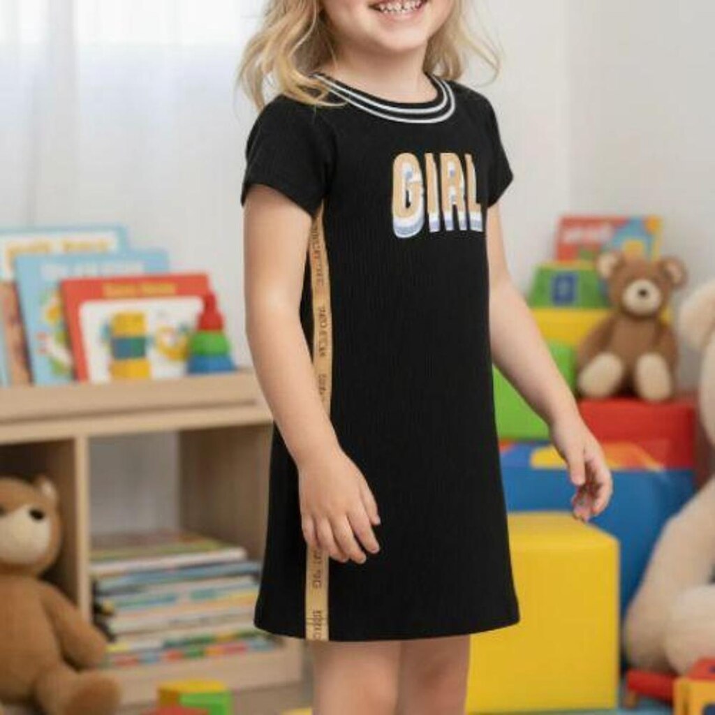 Vestido Infantil Canelado Kely Kety