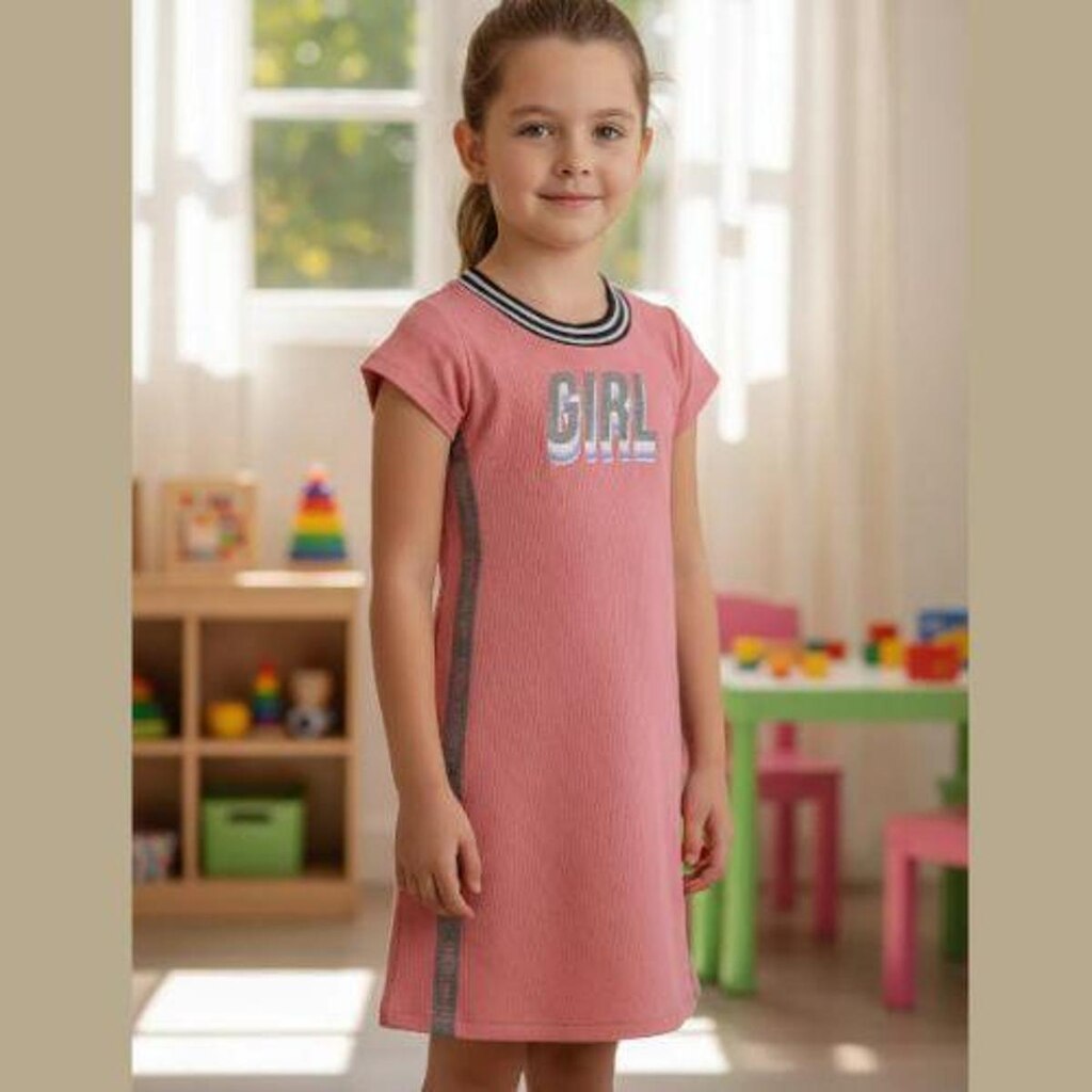 Vestido Infantil Canelado Kely Kety