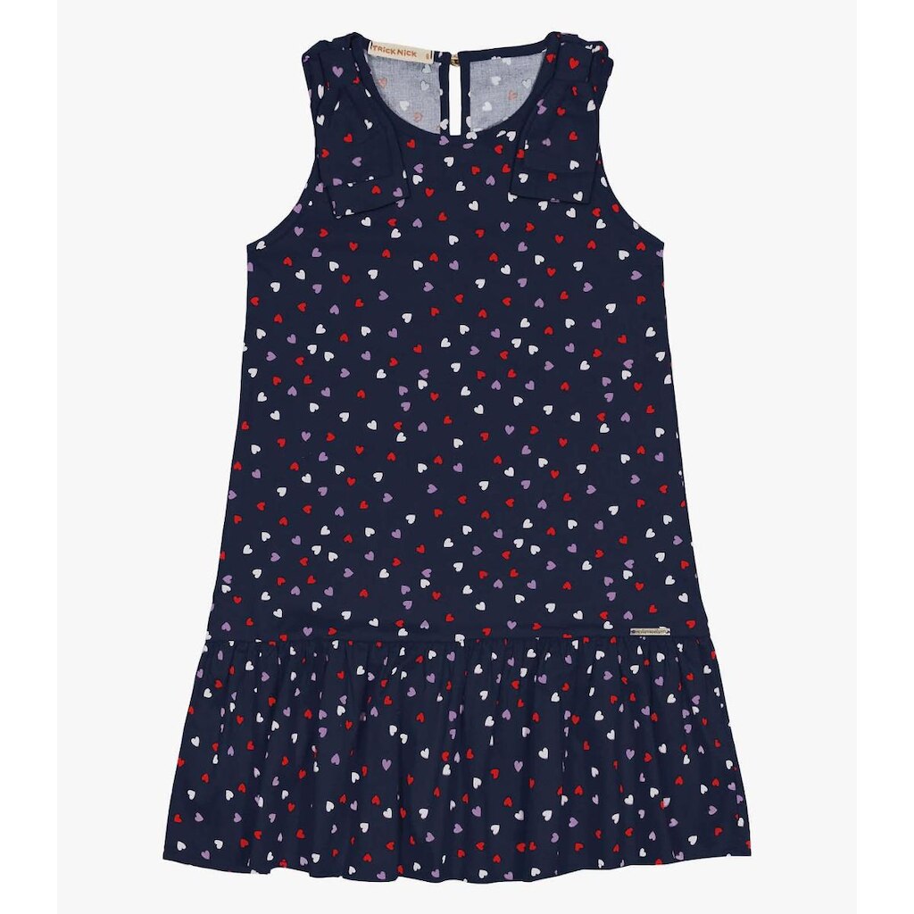 Vestido Infantil Com Laço Trick Nick Azul