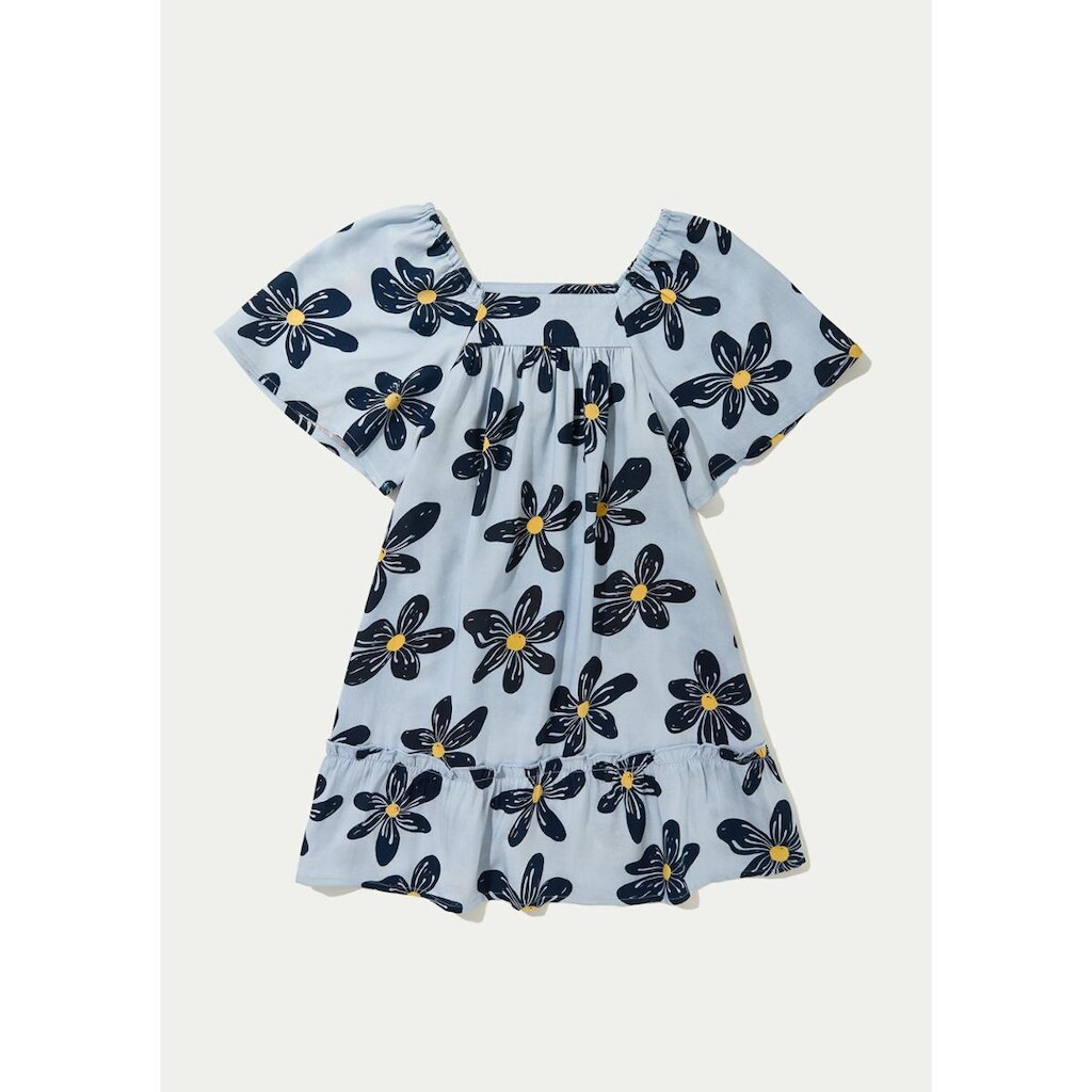 Vestido Infantil Com Mangas Bufantes