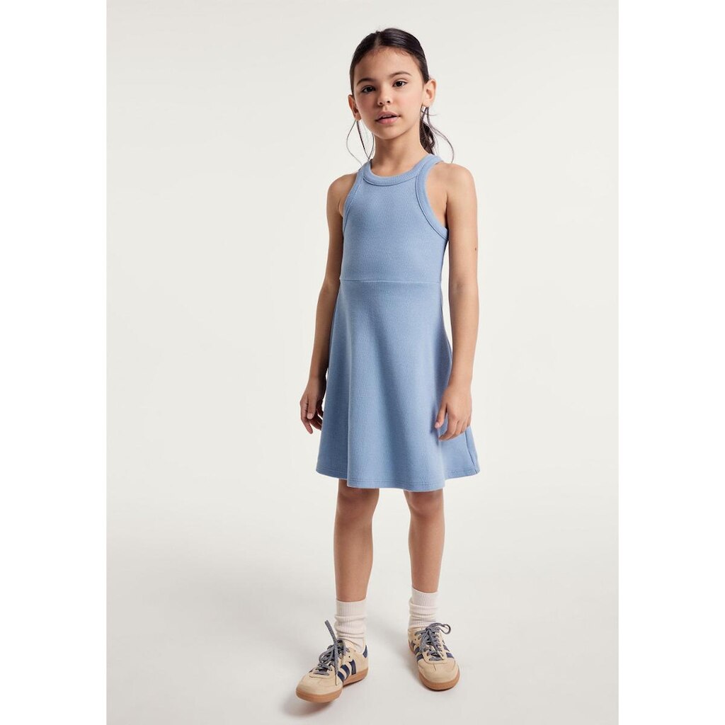 Vestido Infantil Curto Canelado