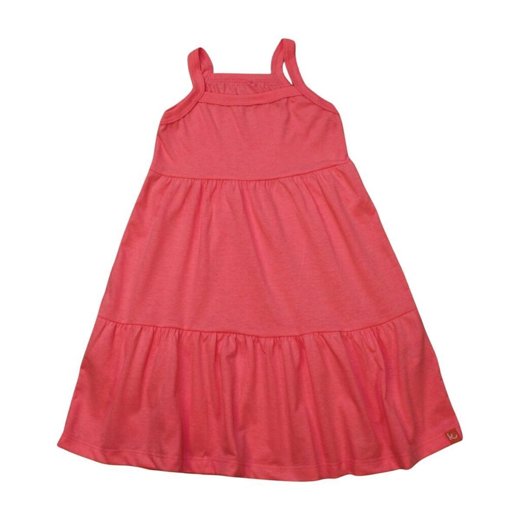 Vestido Infantil de Alça Liso com Babados 57320 - Kamylus