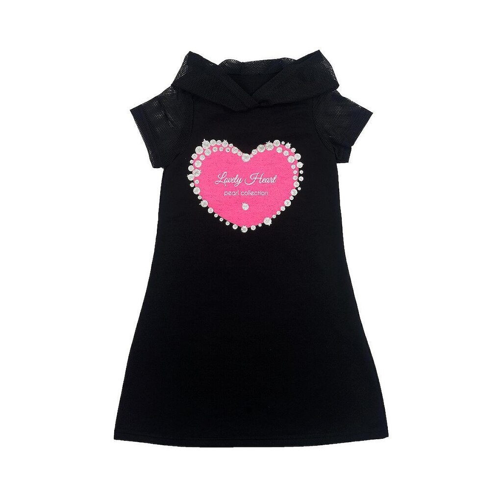 Vestido Infantil  Destak com Capuz  Menina