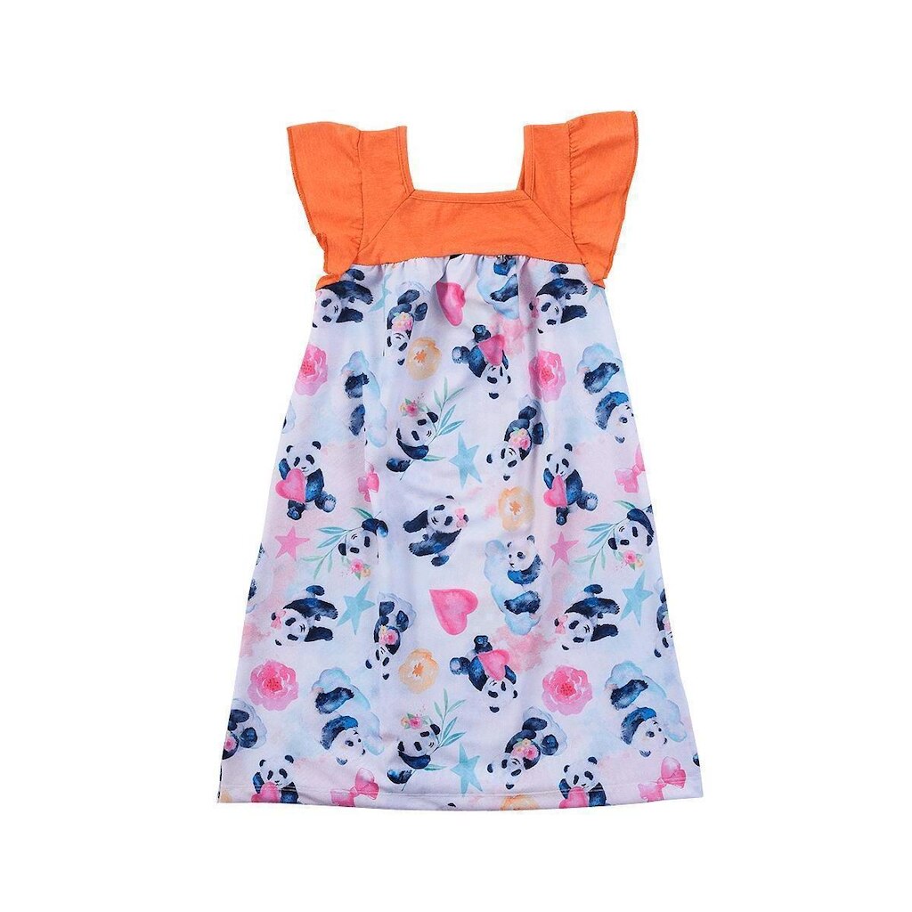 Vestido Infantil Destak com Pandas  Menina