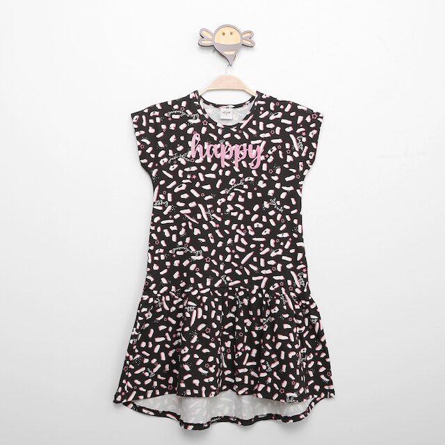 Vestido Infantil Elian Happy Menina - Preto Menor preço em Vestido Infantil Elian Happy Menina - Preto