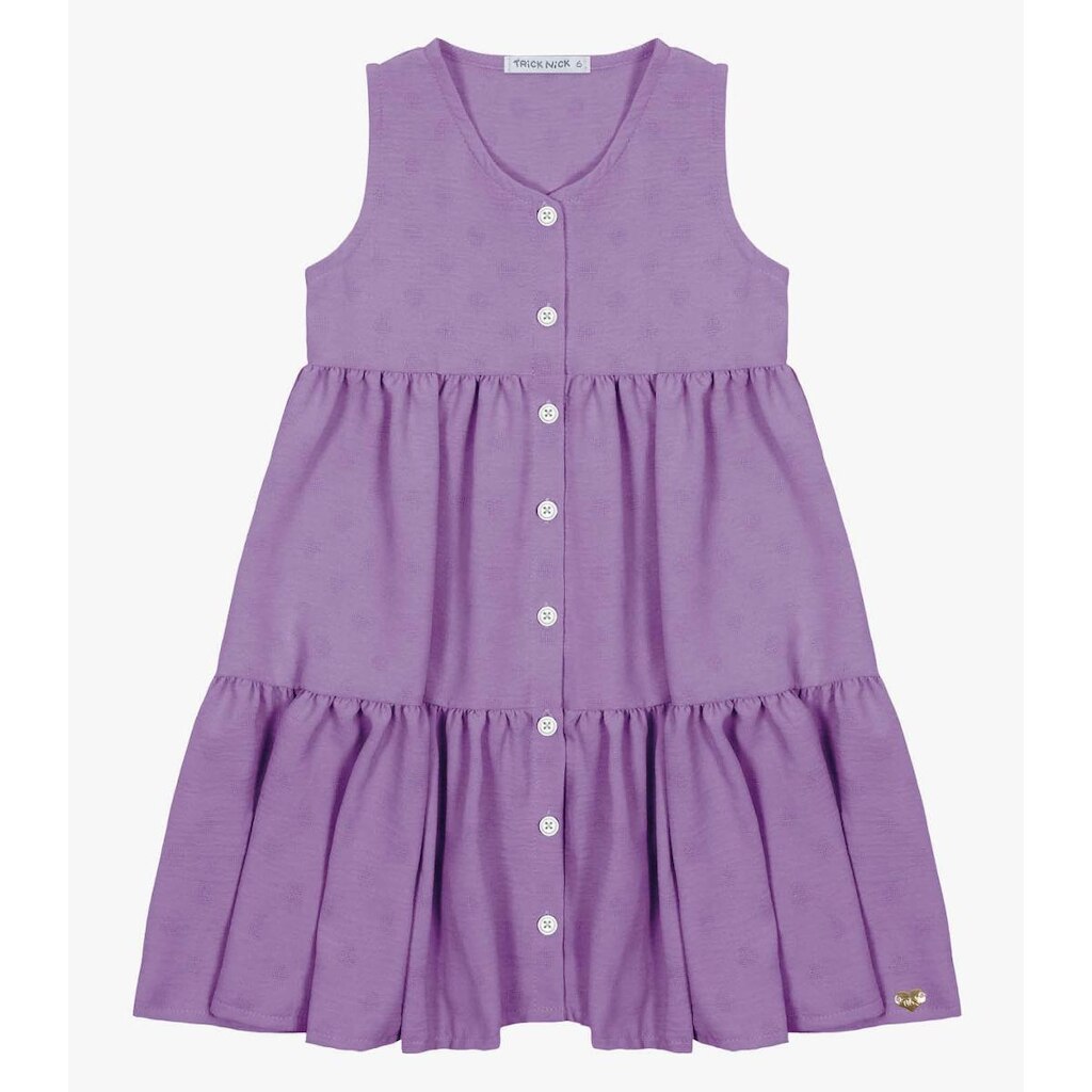 Vestido Infantil Em Air Flow Trick Nick Lilás