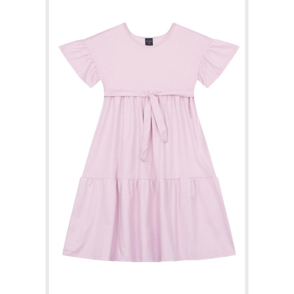Vestido Infantil em Algodão com Babados Guloseima