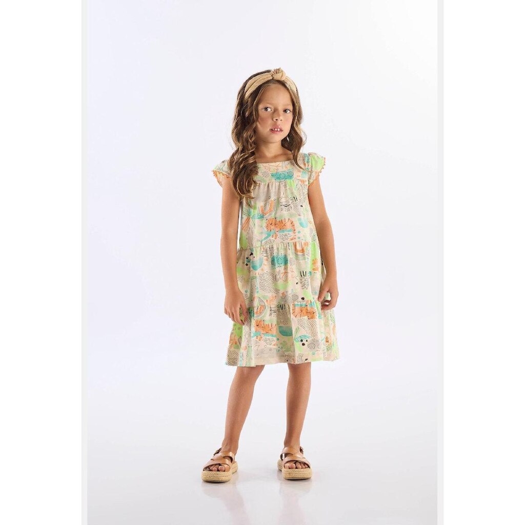 Vestido Infantil em Algodão Flamê Up Baby