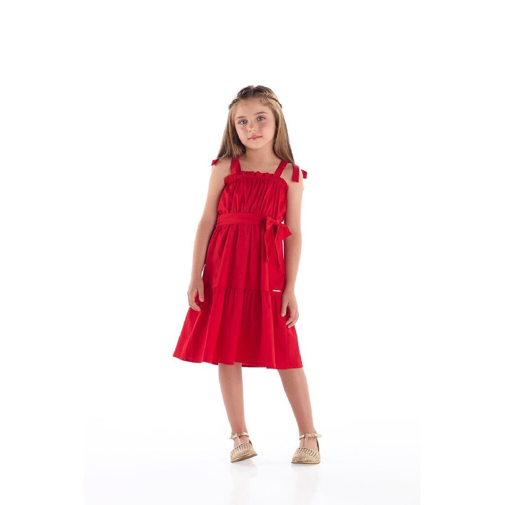 Vestido Infantil em Tricoline Quimby