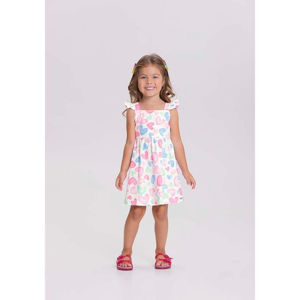Vestido Infantil Estampado Malha Nikko Alakazoo Ref. 46595