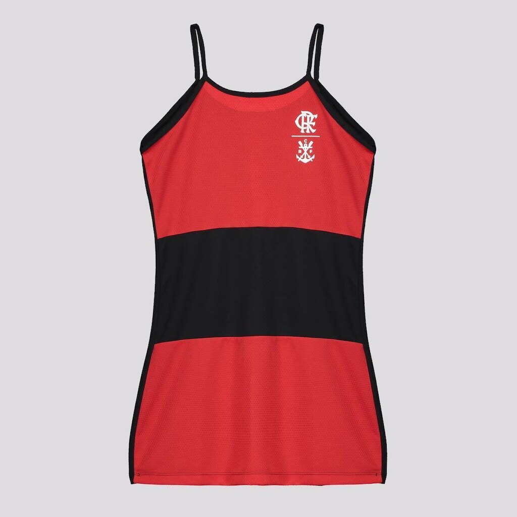 Vestido Infantil Flamengo Samba Reversível