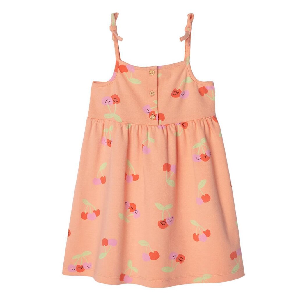 Vestido Infantil Hering Laranja Estampada Cerejinha