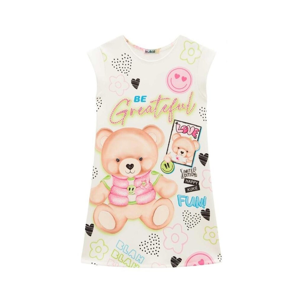 Vestido Infantil Manga Curta Ref 66411