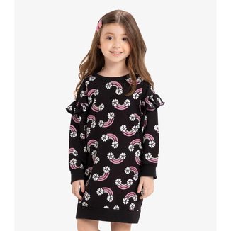 Vestido Infantil Manga Longa Rovi Kids Feminino