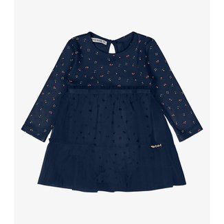 Vestido Infantil Manga Longa Trick Nick Feminino