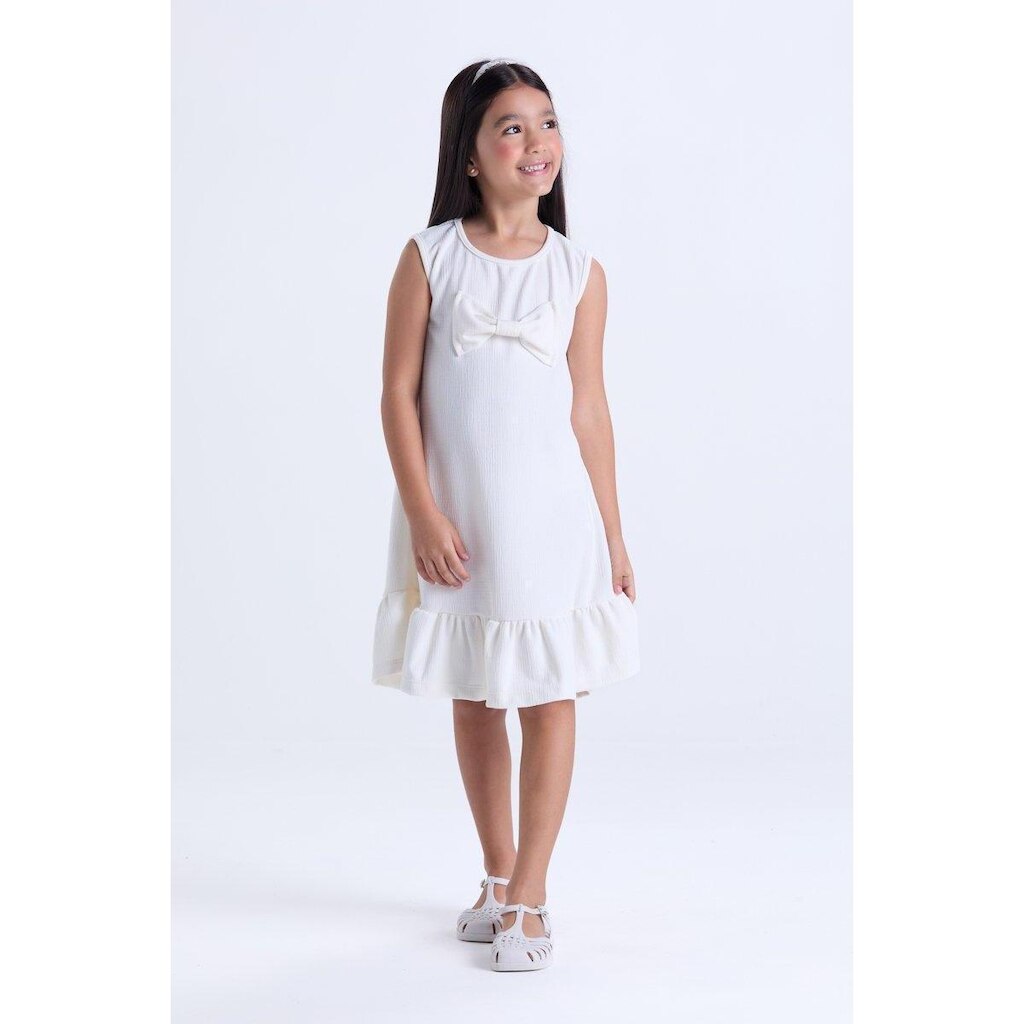 Vestido Infantil Menina Verão Rustique com Laço