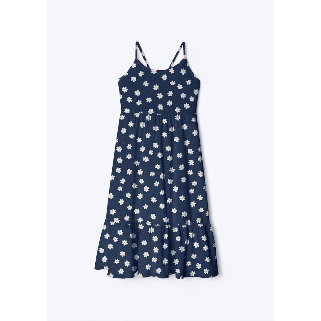 Vestido Infantil Midi Com Alças Finas