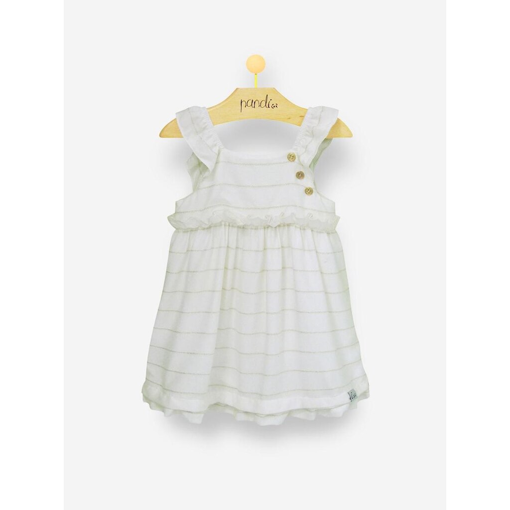 Vestido Infantil Pandi Babado Stripe Feminino