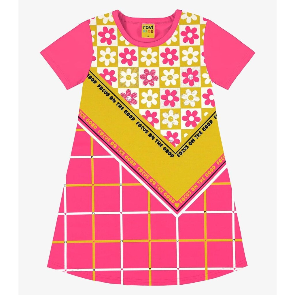 Vestido Infantil Rovi Kids Rosa
