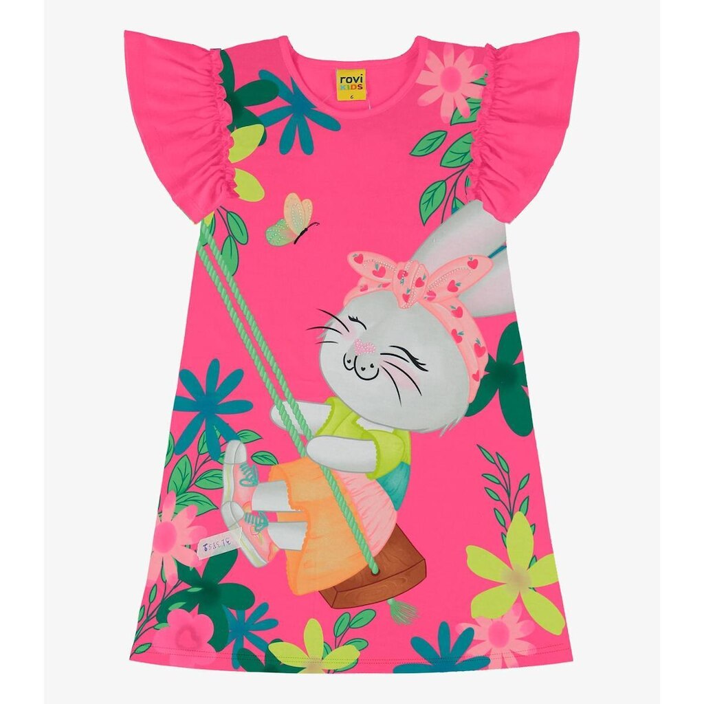Vestido Infantil Rovi Kids Rosa