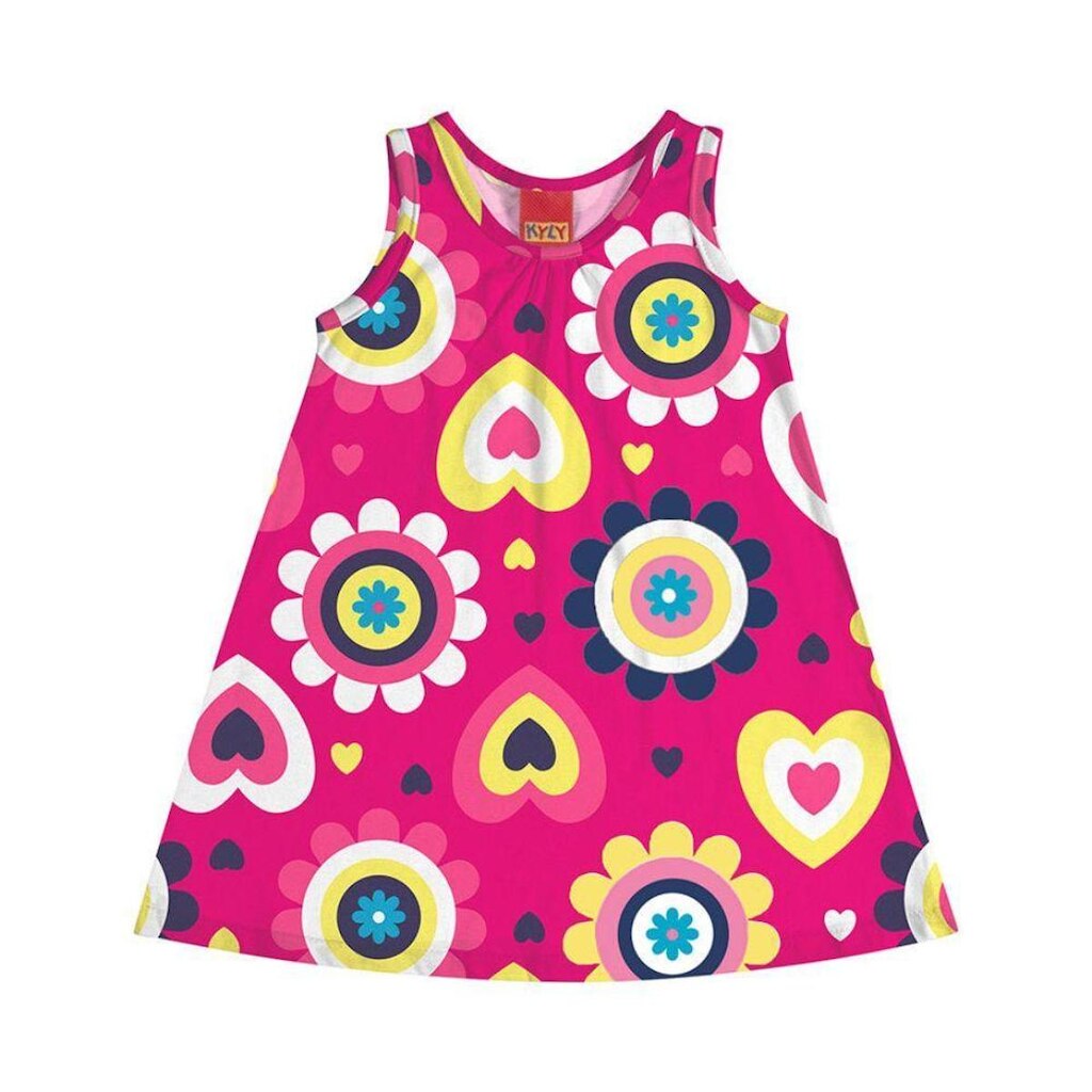 Vestido infantil verão menina Kyly Ref 1000974