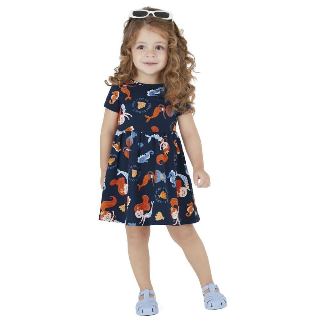Vestido Infantil Verão Sereia - Malwee