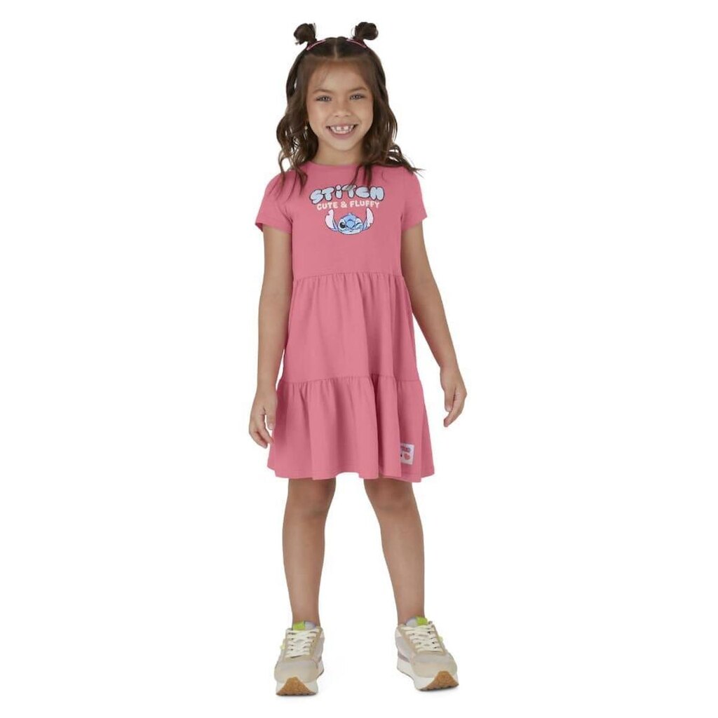 Vestido Infantil Verão Stitch - Malwee