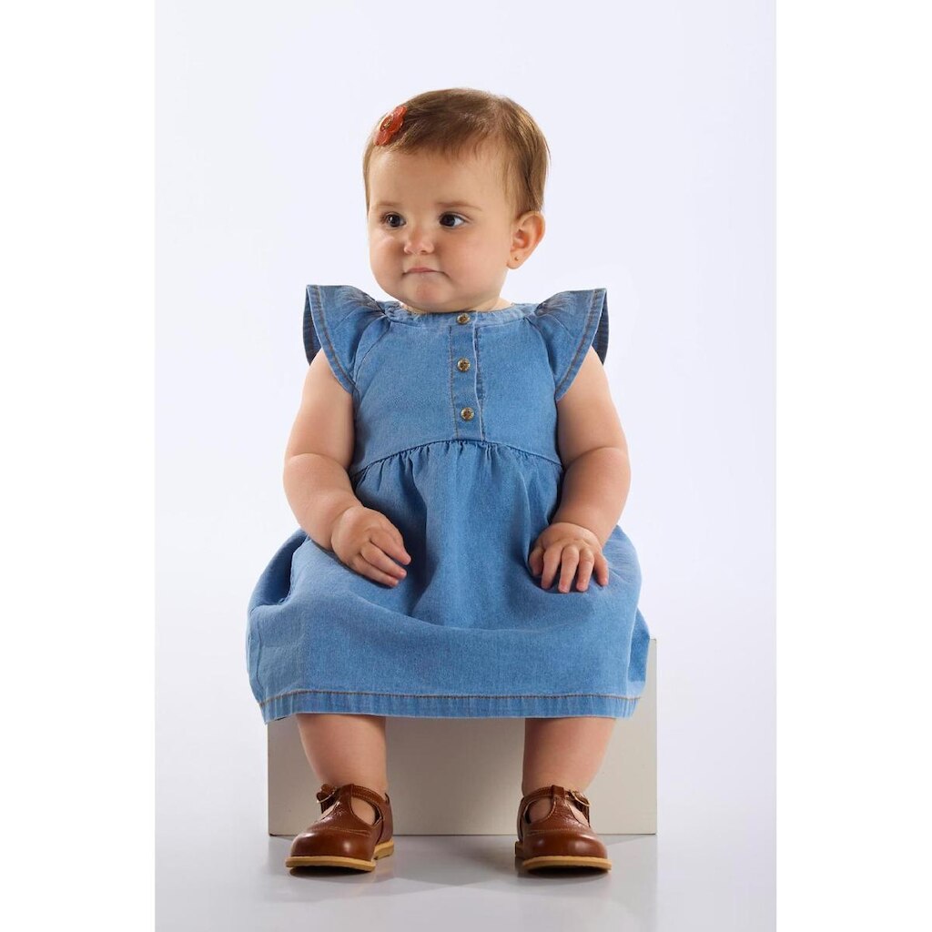 Vestido Jeans com Elastano para Bebê Up Baby