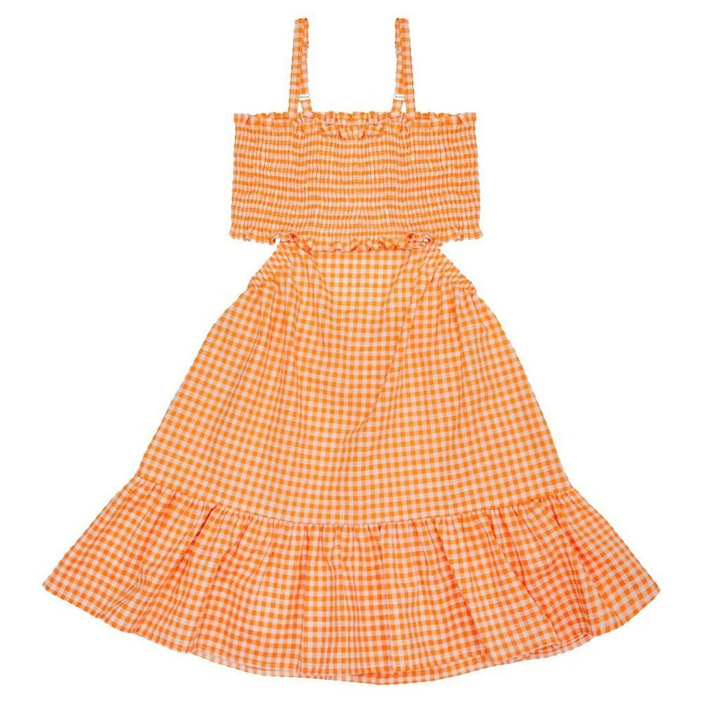 Vestido Juvenil Look Jeans Elastéx Collor - LARANJA - 10