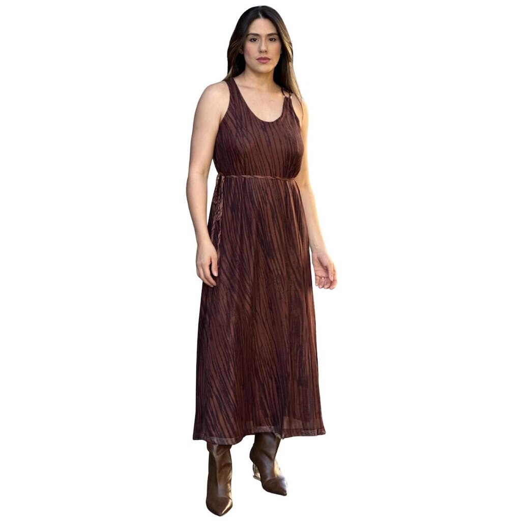 Vestido Listrado Rustico Glam Scalk