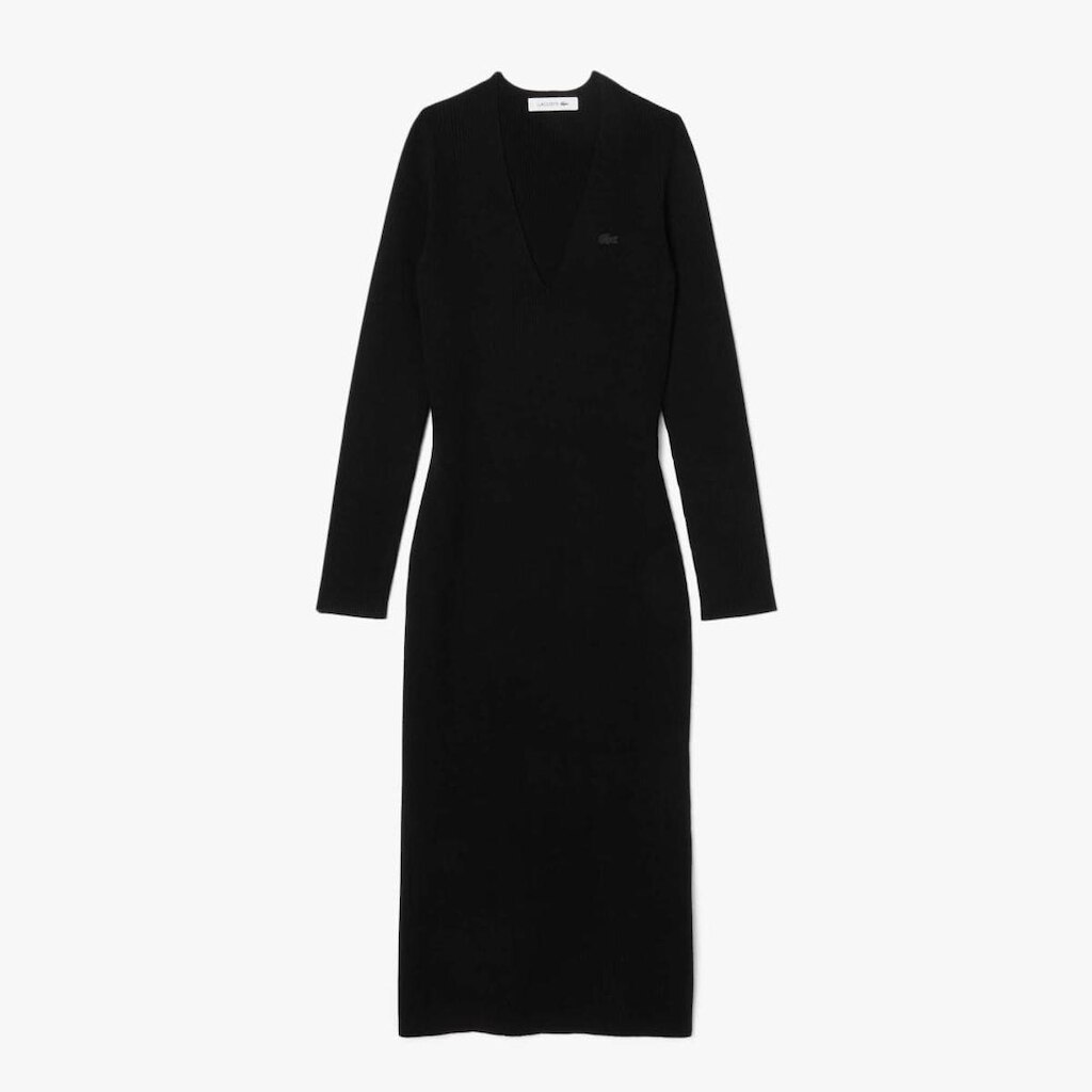Vestido Longo Canelado sem Costura
