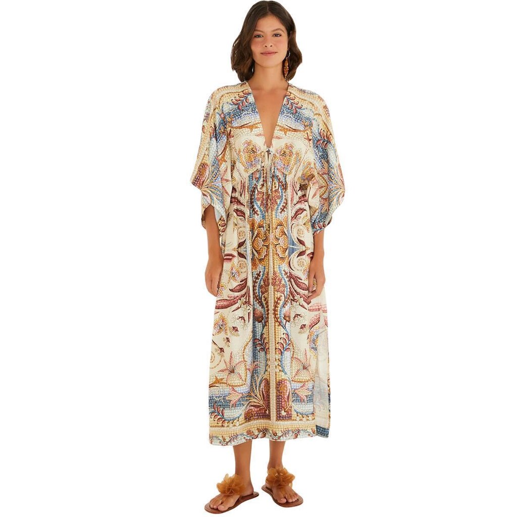 Vestido Longo Farm Rio Vitral do Mar