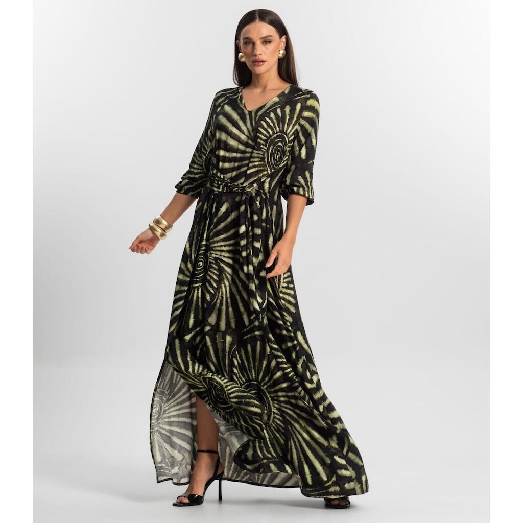 Vestido Longo Feminino Viscose Endless Verde