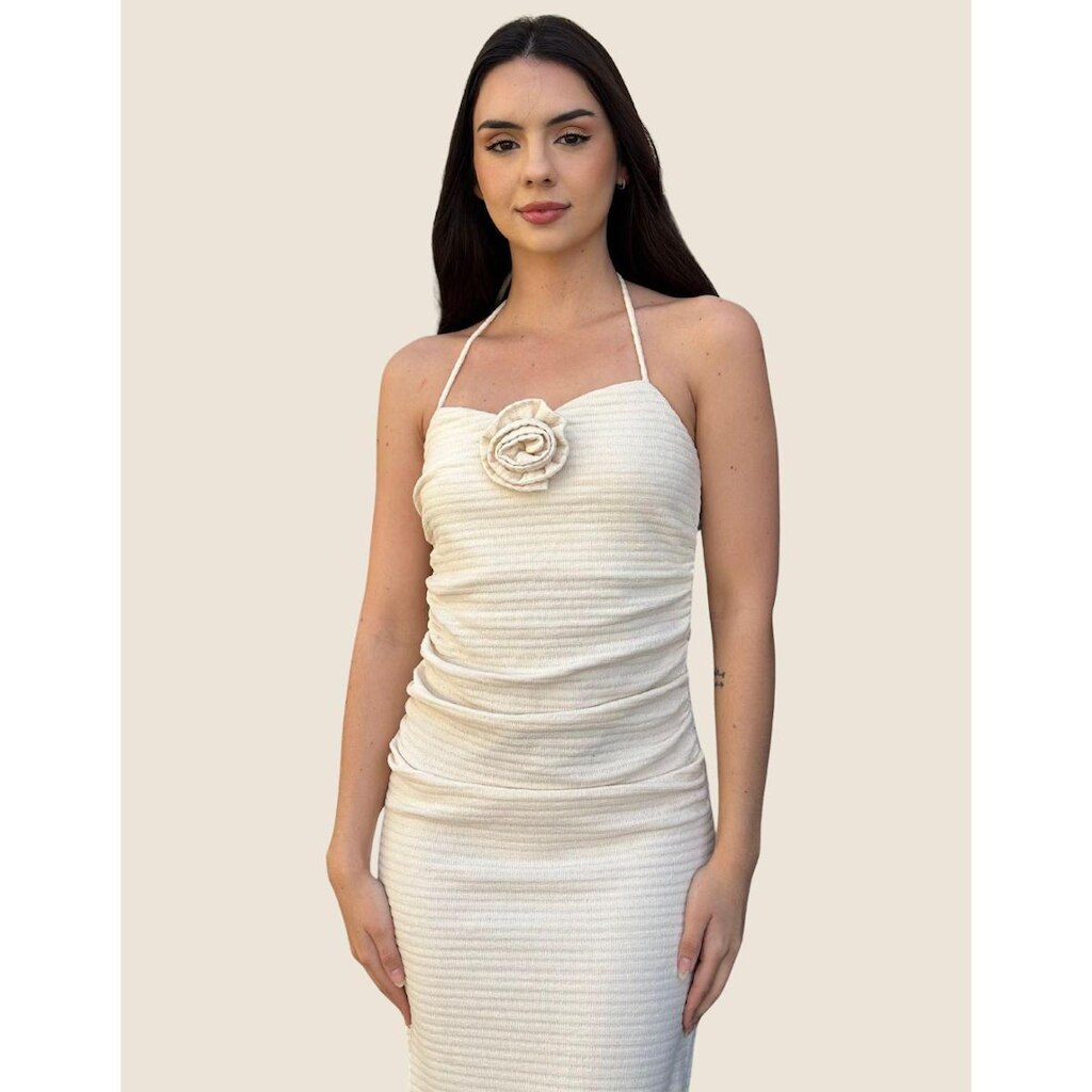Vestido Longo Flor Usemodo
