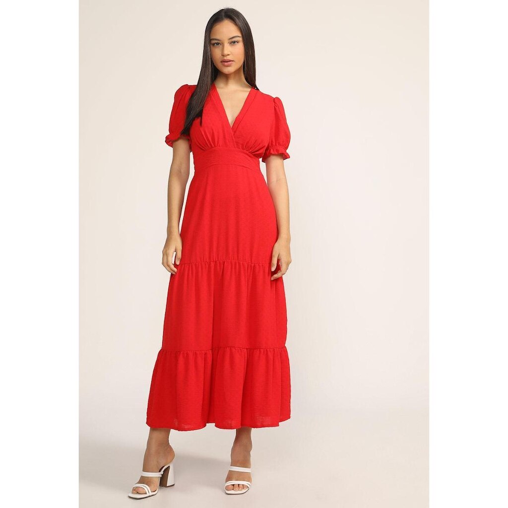 Vestido Longo Manga Curta D Bell
