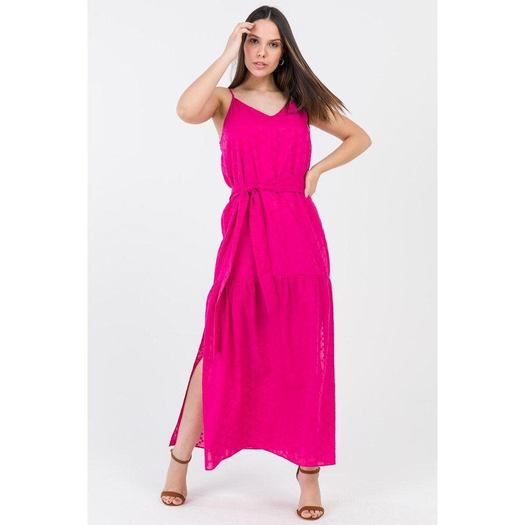 Vestido Longo PKS Laise Algodão Pink