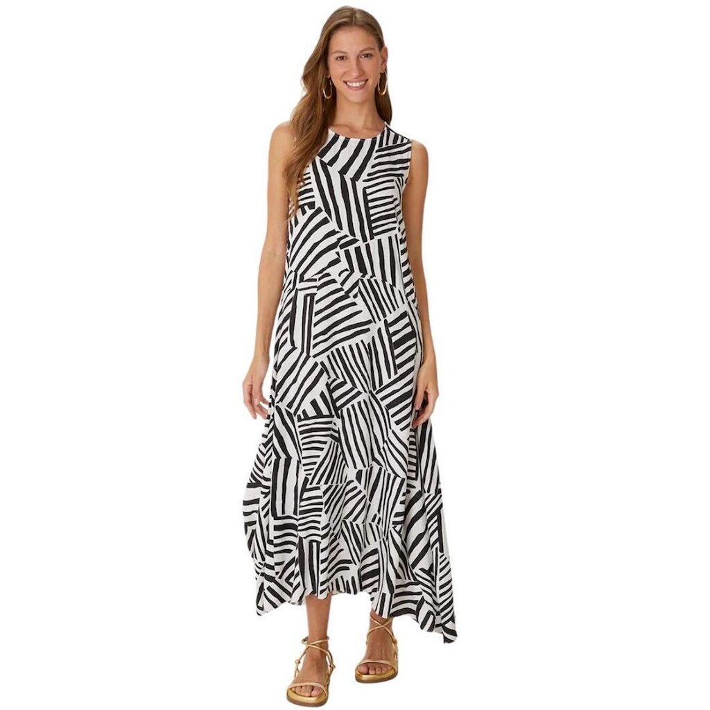 VESTIDO MALWEE MIDI LINHO FEMININO