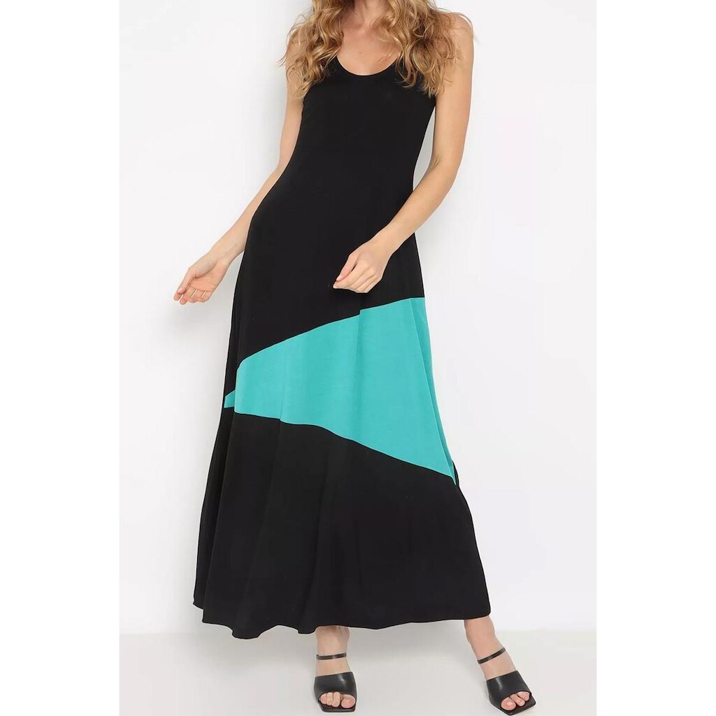 Vestido Maria Paes Longo e Verde