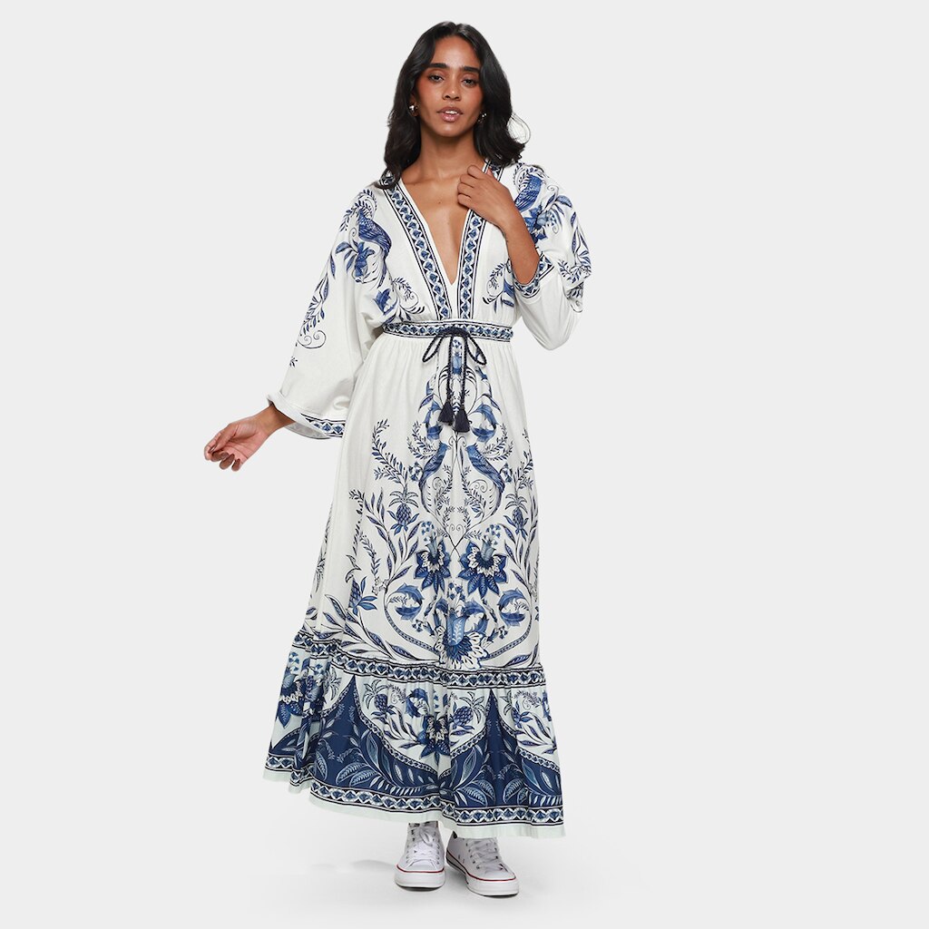 Vestido Midi Farm Nina