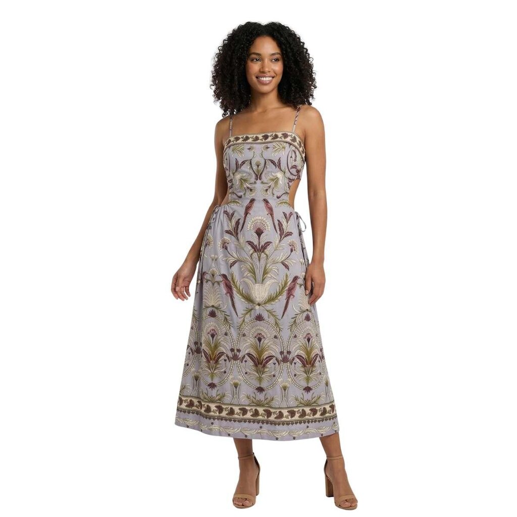 Vestido Midi Farm Rio Jardim Louise