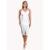 VESTIDO MIDI TRESPASSADO COM FENDA - Off White