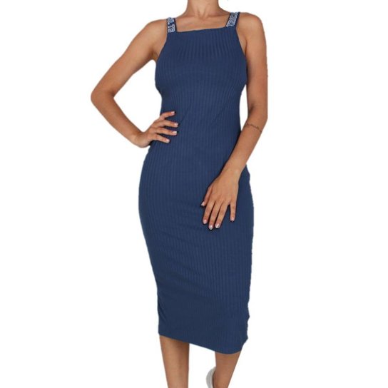 Vestido Midi Tricats Canelado Tricats