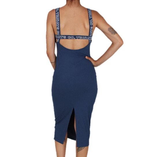 Vestido Midi Tricats Canelado Tricats