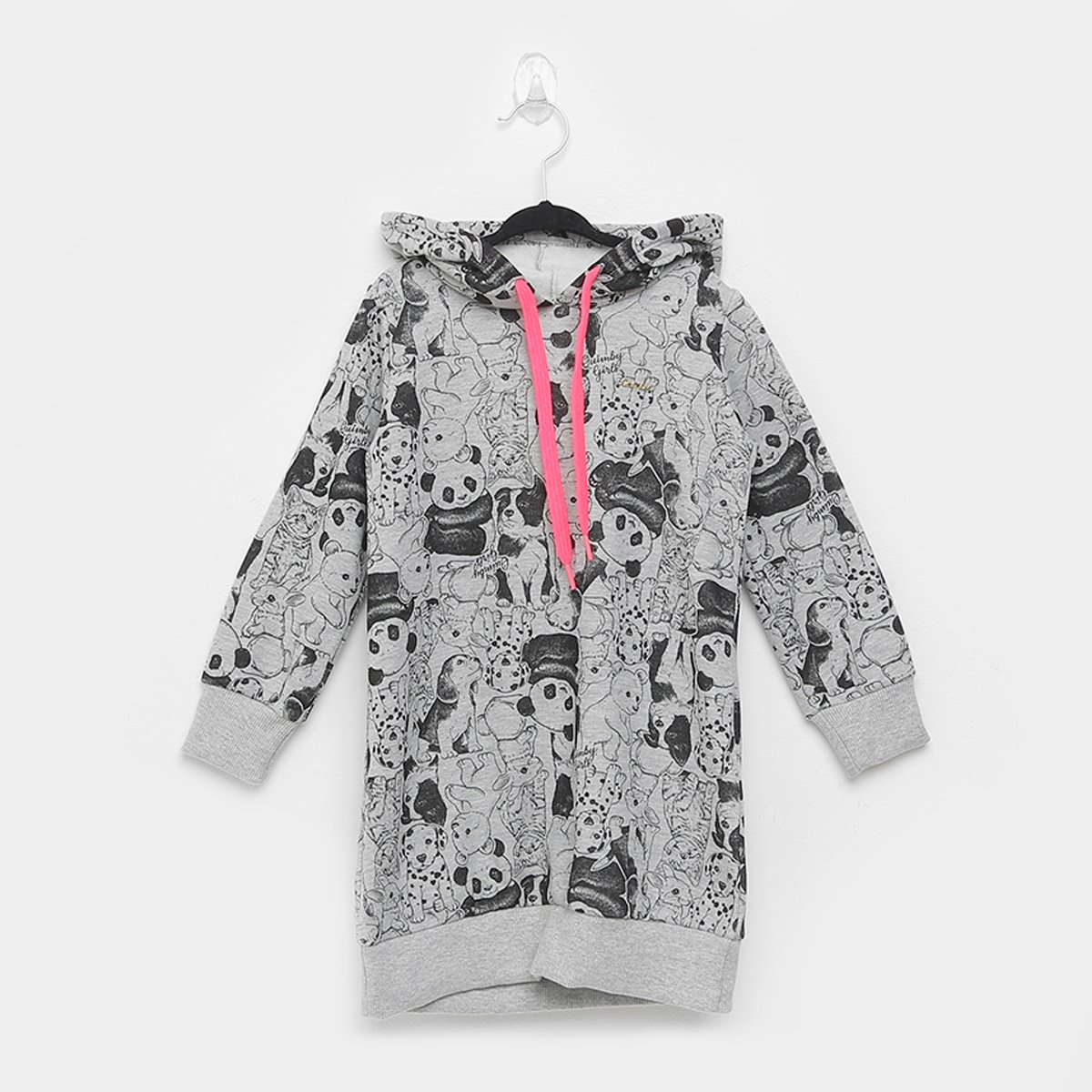 vestido infantil panda